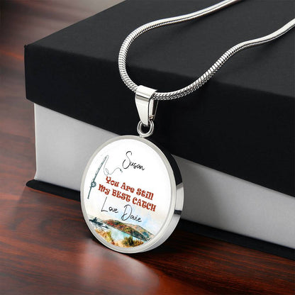 Personalized Best Catch Fishing Necklace