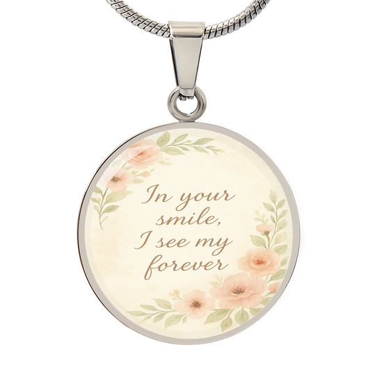 40052 In Your Smile I See My Forever Personalized Necklace