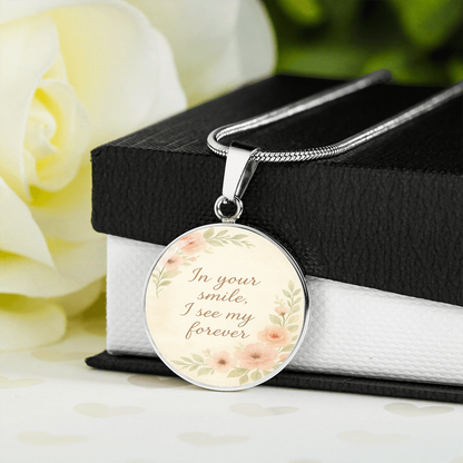 In Your Smile I See My Forever Personalized Necklace