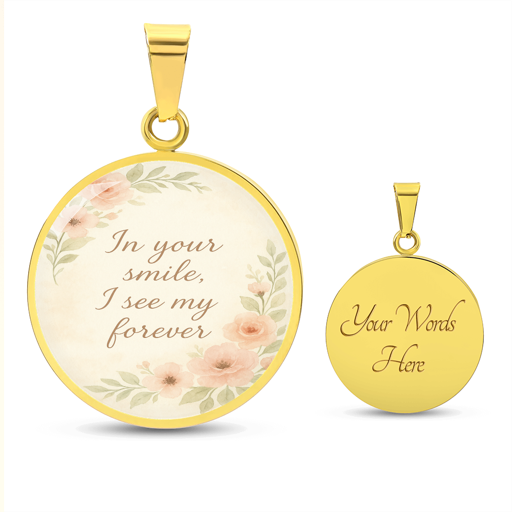 In Your Smile I See My Forever Personalized Necklace