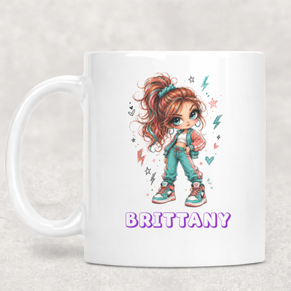 Personalized Sassy Girl - Not Dramatic Just Narrating My Feelings Loudly Coffee Mug