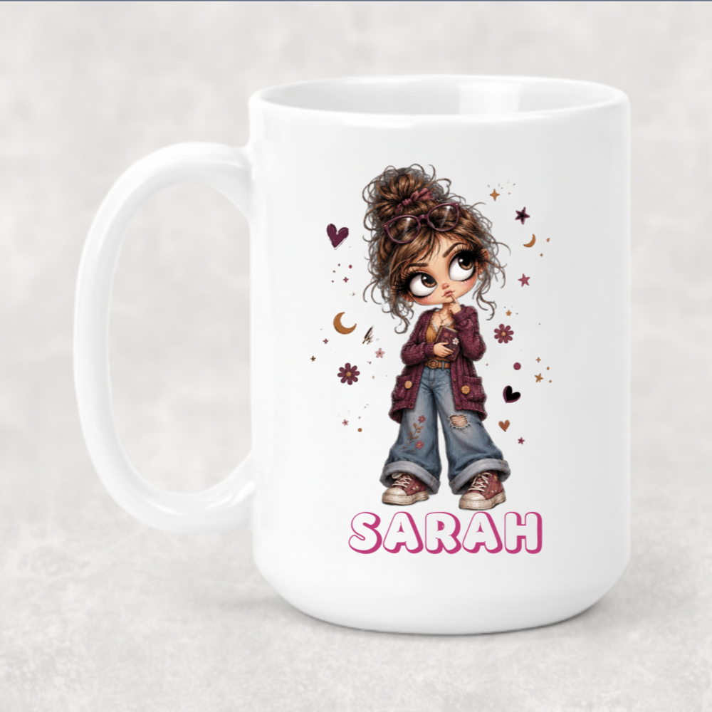 Personalized Sassy Girl - Not Overreacting Just Giving the Moment Some Flair Coffee Mug