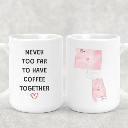 Long Distance Mom Mug State to State