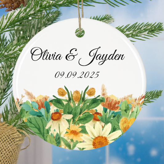 Personalized Engagement Ornament