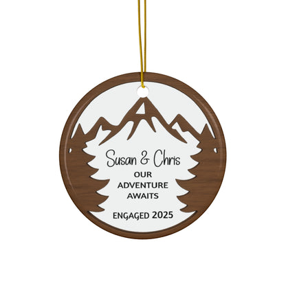 Mountain Engagement Ornament