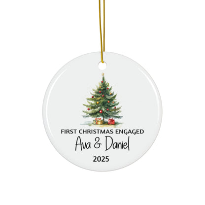 Personalized Tree Engaged Ornament
