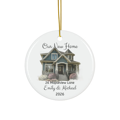 Personalized New Home Ornament from Your House Photo