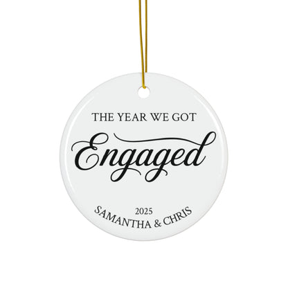 The Year We Got Engaged Personalized Decoration