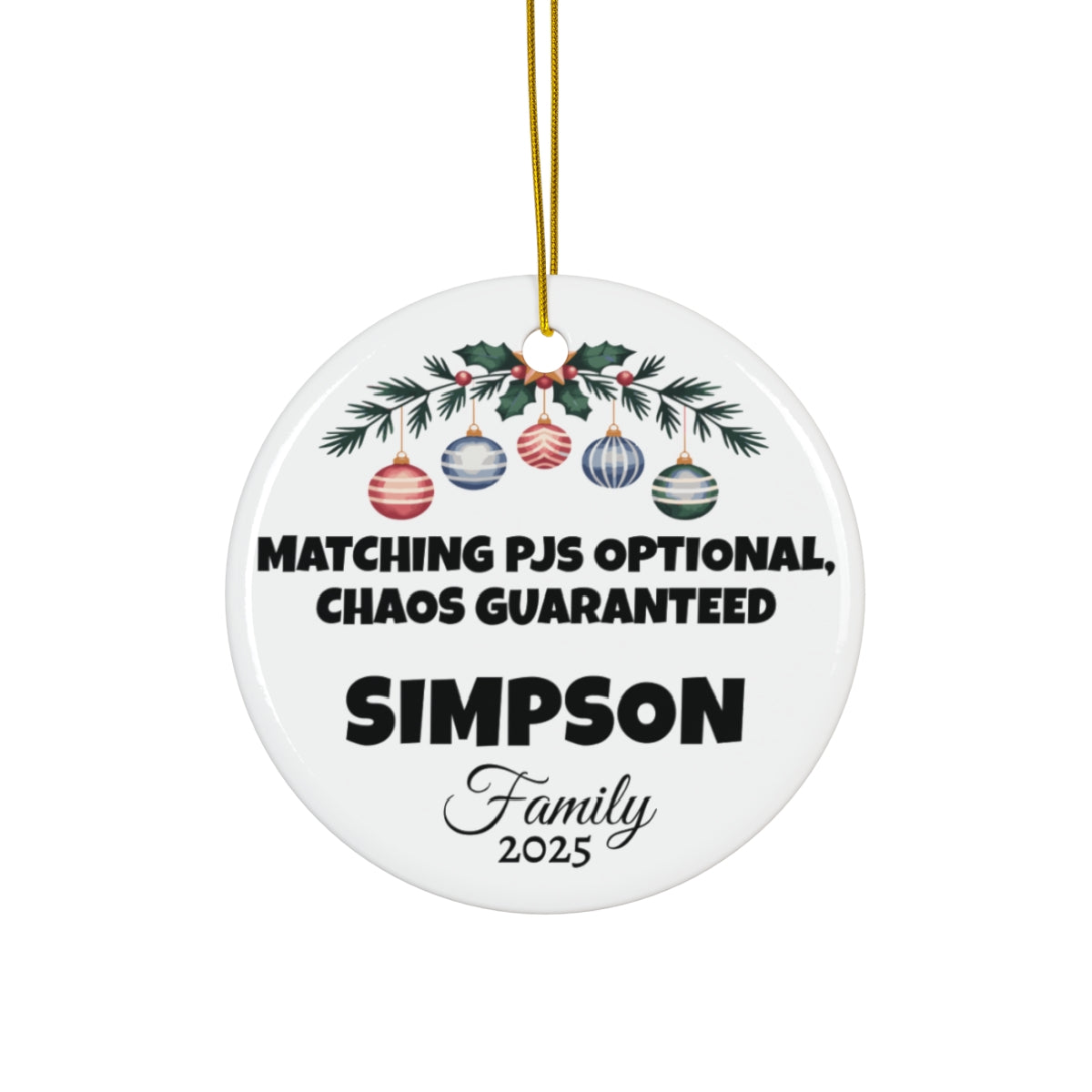 Family Christmas Ornament