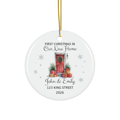 Personalized First Christmas in Our New Home Ornament