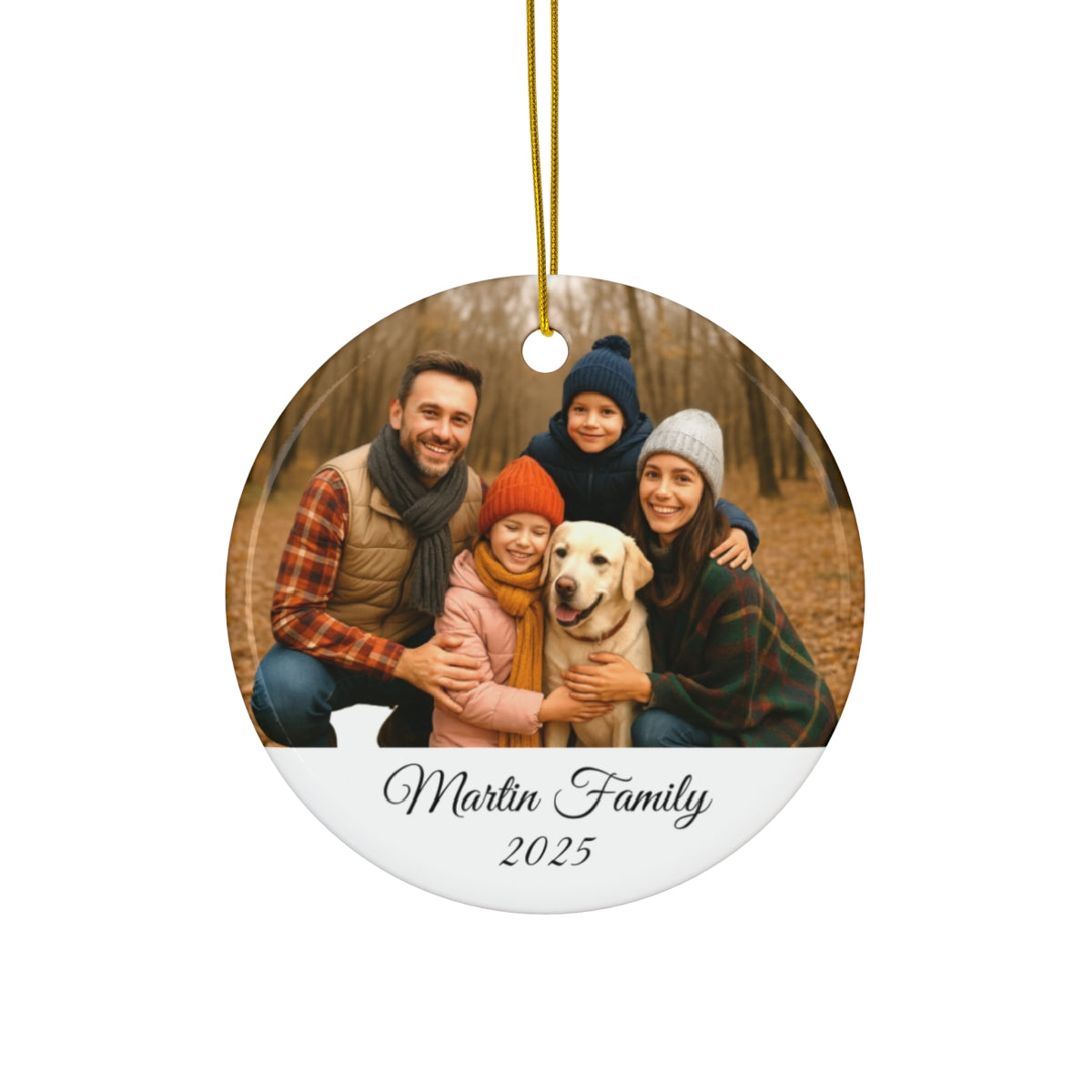 Family Photo Ornament