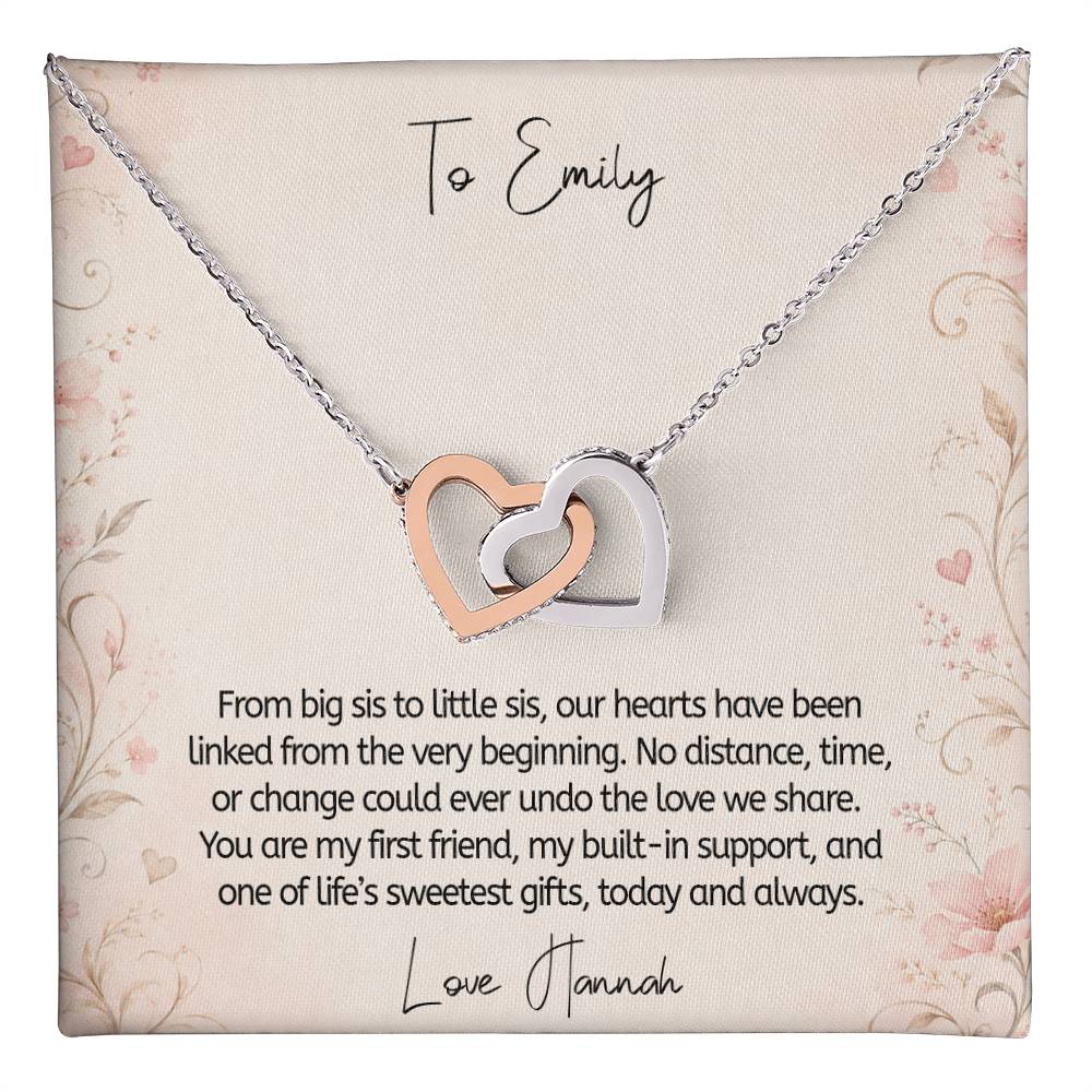 Personalized From The Beginning Sister Necklace Gift