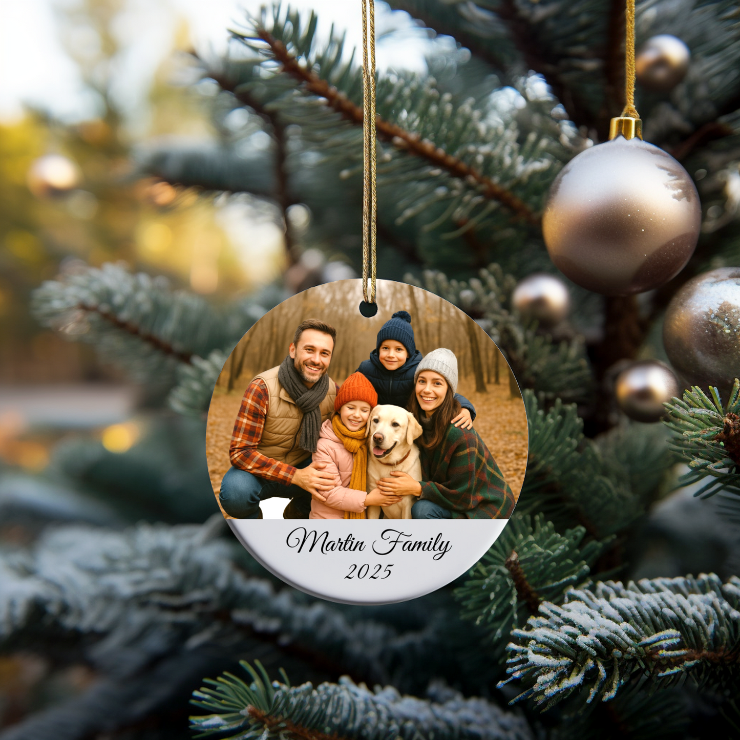 Family Photo Ornament