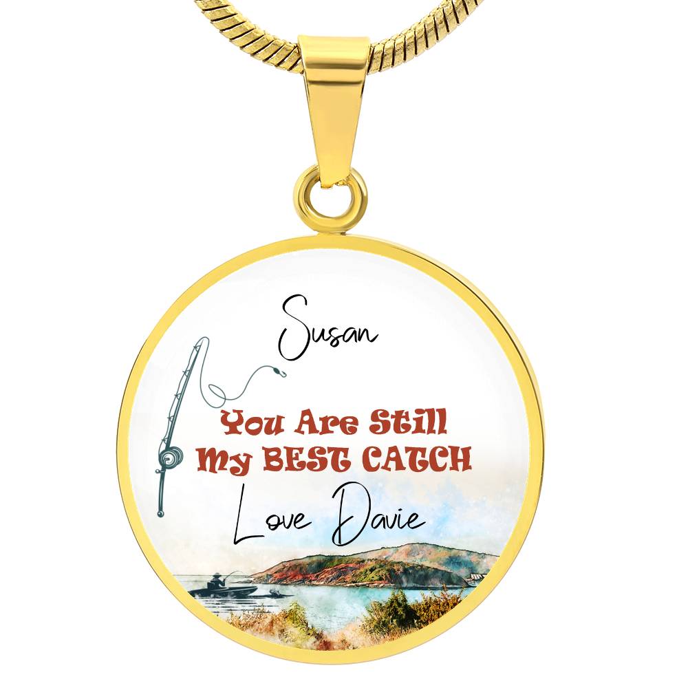 Personalized Best Catch Fishing Necklace