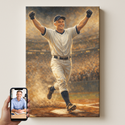 Home Run - Glory Days Baseball Canvas Print