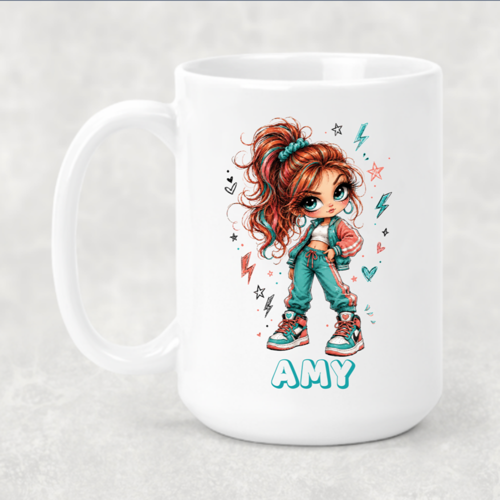 Personalized Sassy Girl - Not Bossy Just Leadership in a Cute Outfit Mug