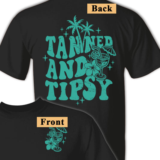 Tanned And Tipsy Beach Tee