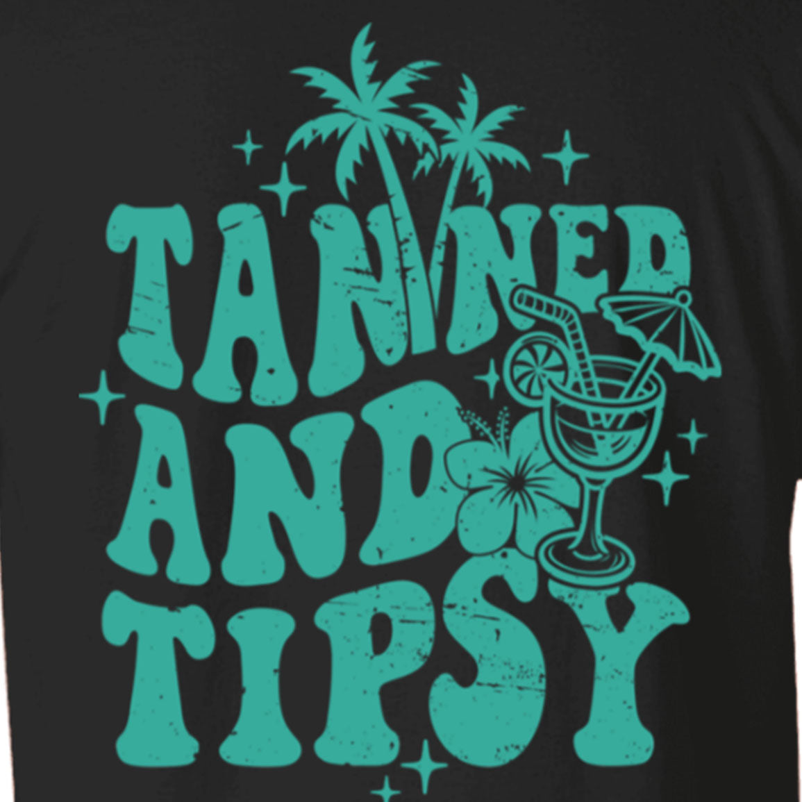 Tanned And Tipsy Beach Tee