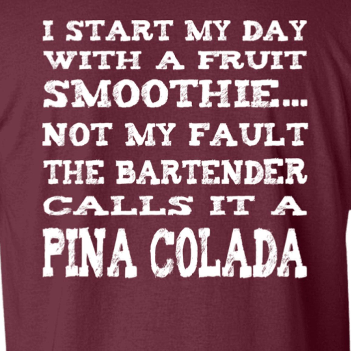 Smoothie Vs Pina Colada Beach T-Shirt