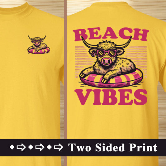 Highland Cow Beach Vibes T-Shirt