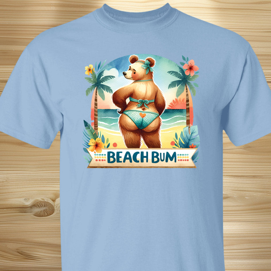 Beach Bum Bear T-shirt