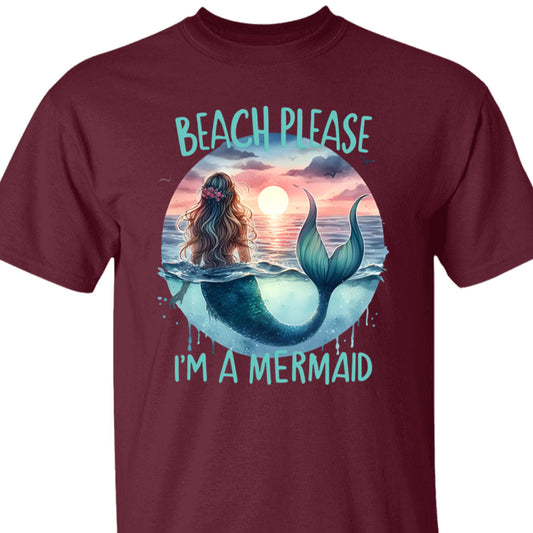 Beach Please I'm A Mermaid Top