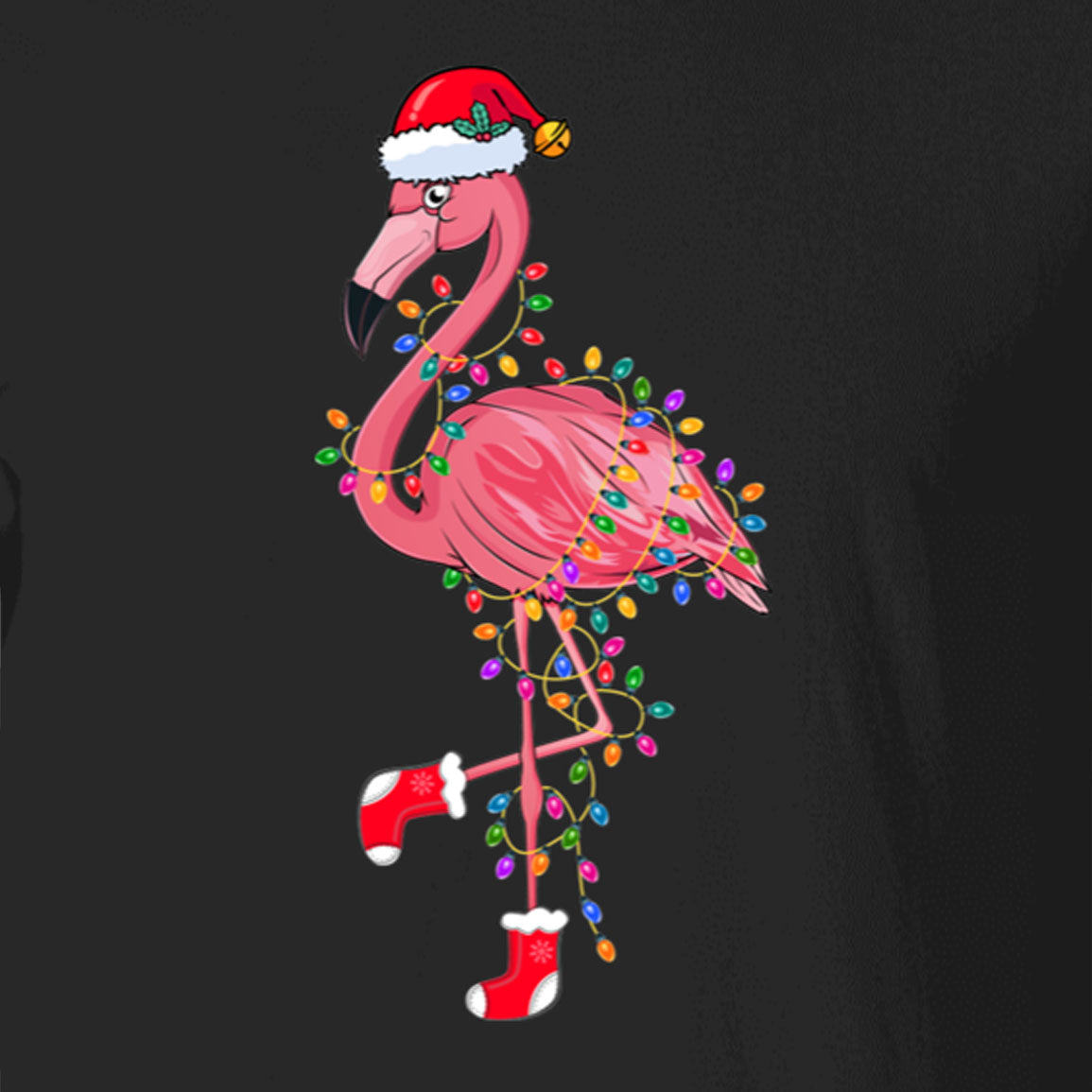 Flamingo Santa Shirt