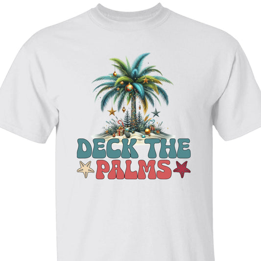 Deck The Palms Christmas T-Shirt