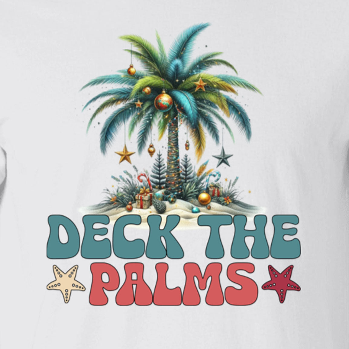 Deck The Palms Christmas T-Shirt