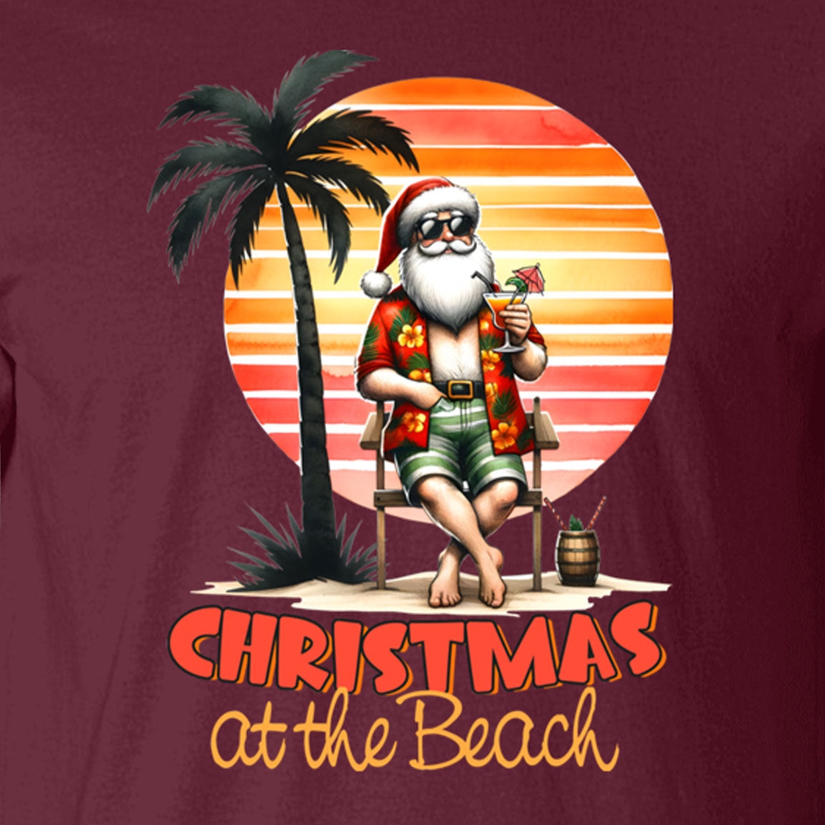 Retro Christmas Beach Shirt