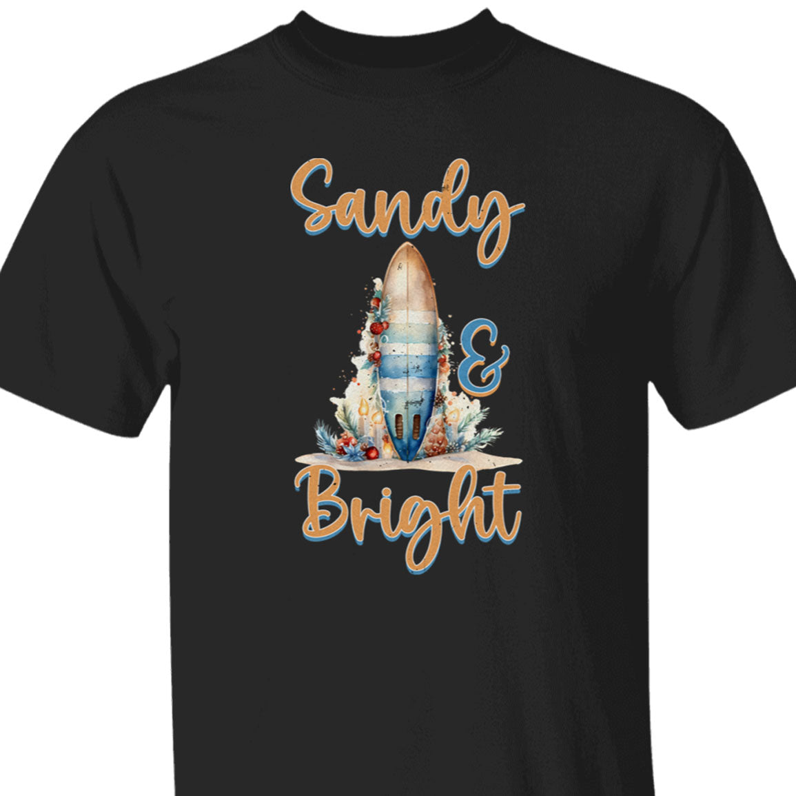 Sandy and Bright Surf Board Beach Tee