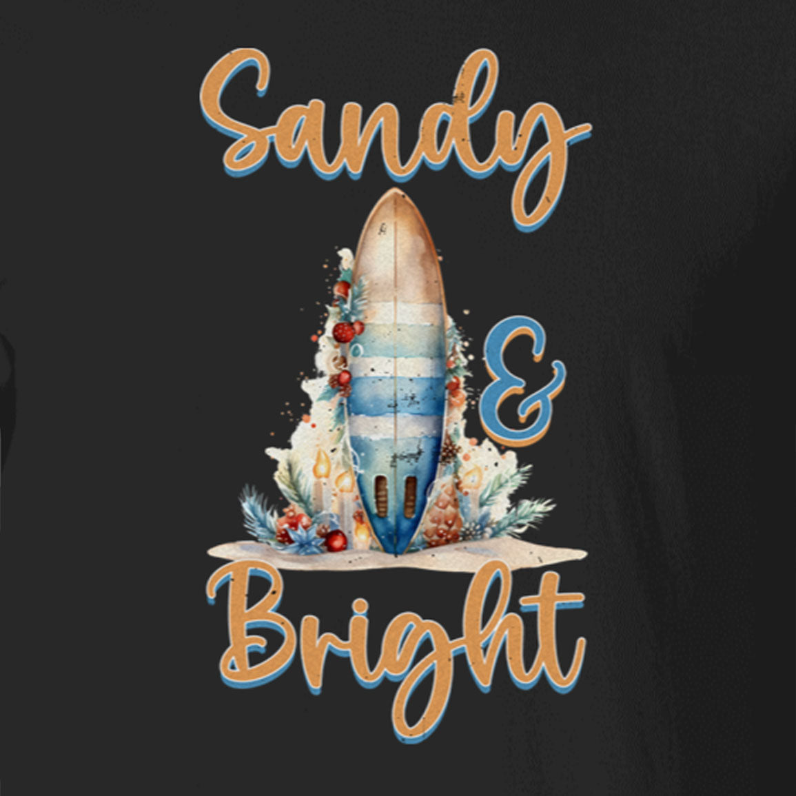 Sandy and Bright Surf Board Beach Tee