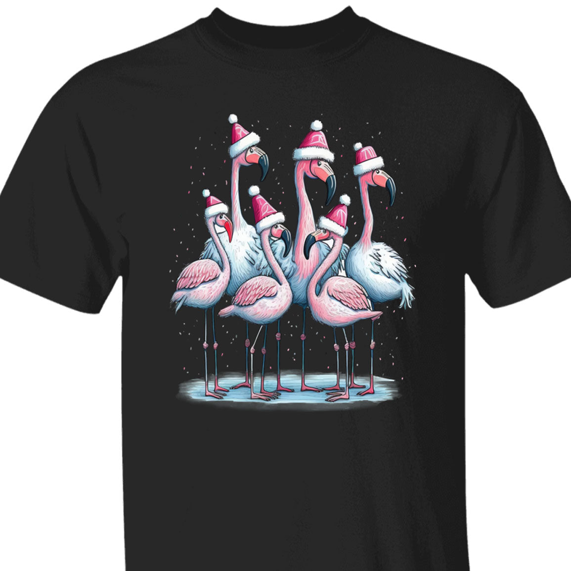 Christmas Pink Flamingo Shirt