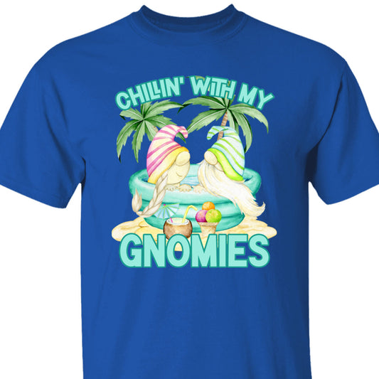 Chillin With My Gnomies Beach T-Shirt