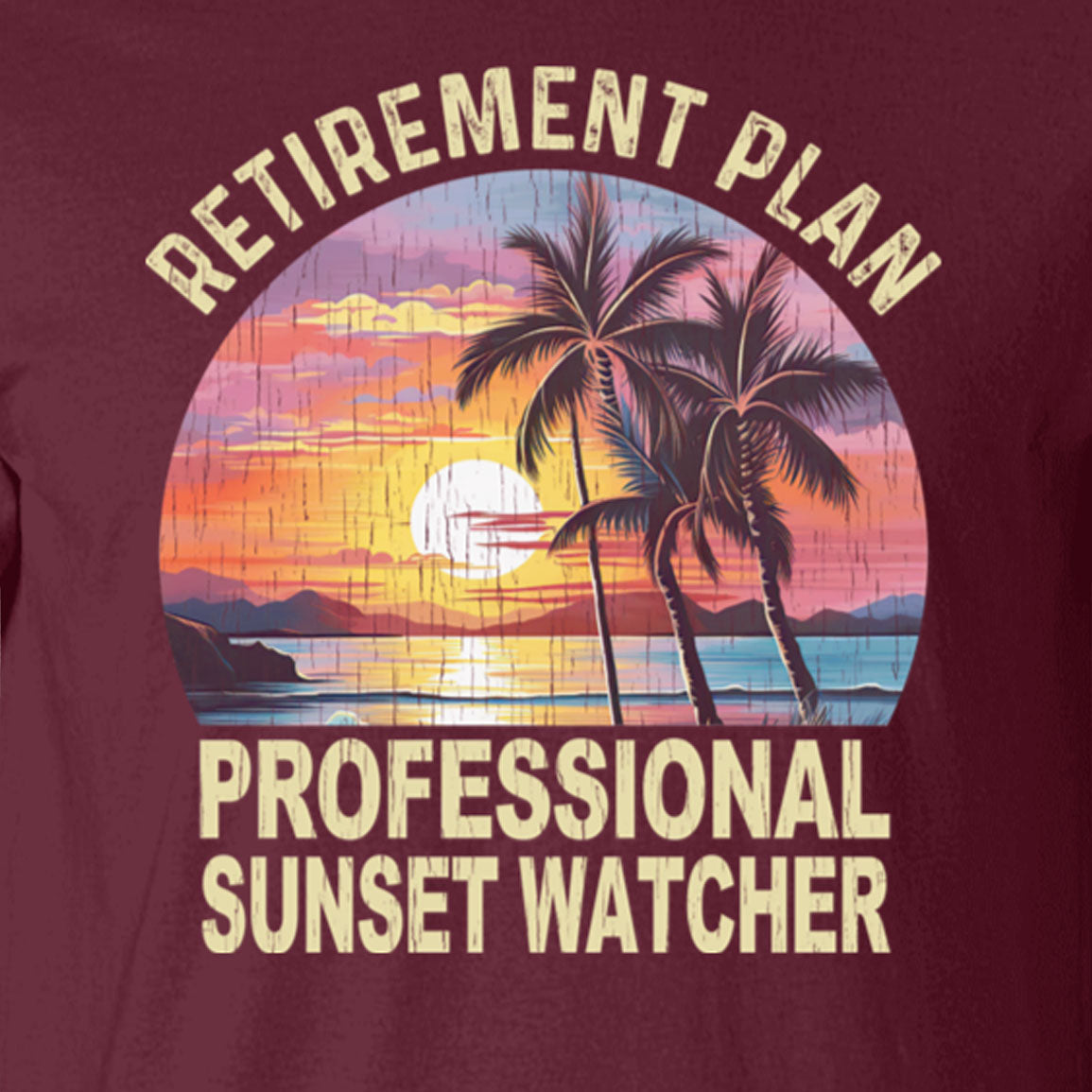 Retirement Plan Professional Sunset Watcher Tee