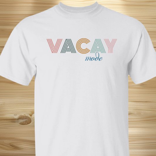 Beach T-shirt - Vacay Mode Neon