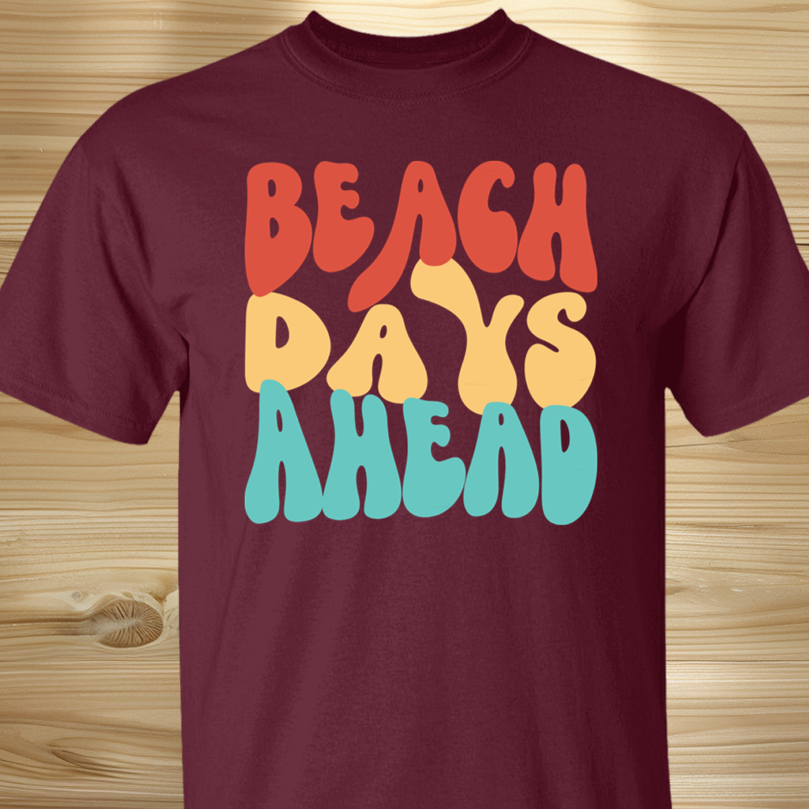 Retro Beach Days Groovy Tee