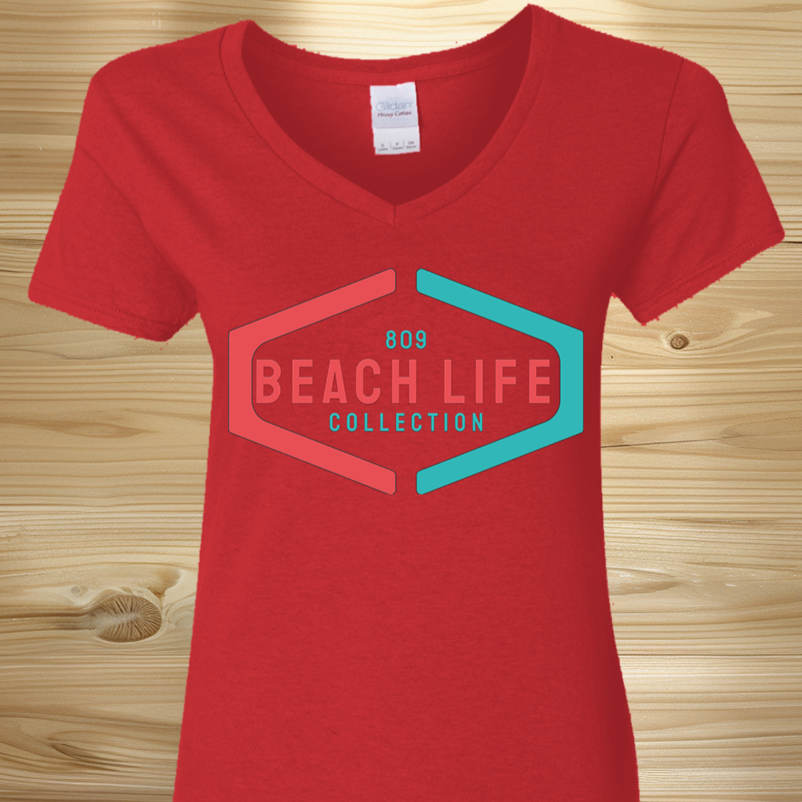 BeachLife809 Simple Logo Ladies T-Shirt