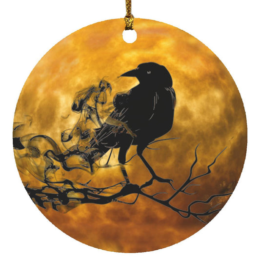 Raven Circle Ornament
