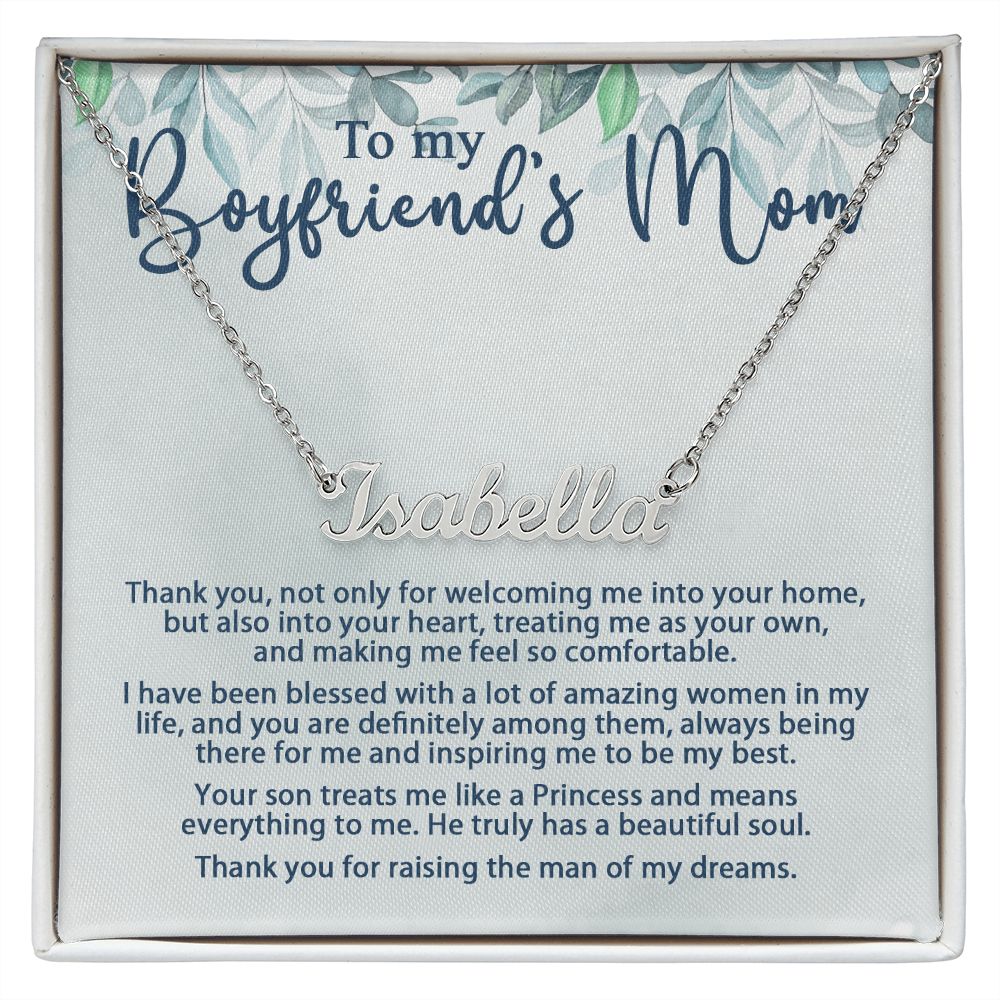 Boyfriend's Mom Name Necklace