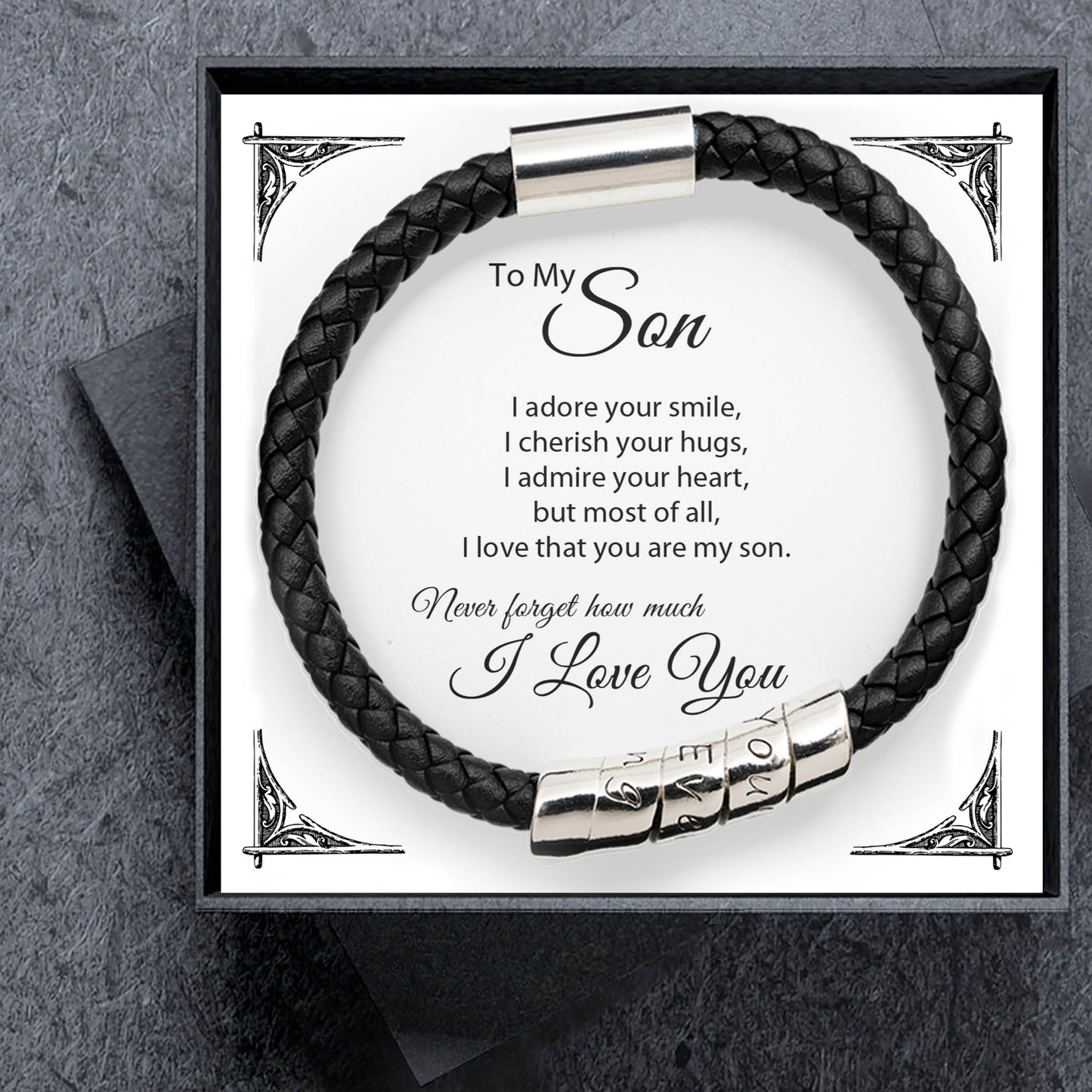 Son Gift - Leather Bracelet
