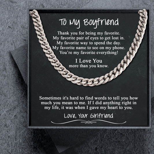 Boyfriend Gift