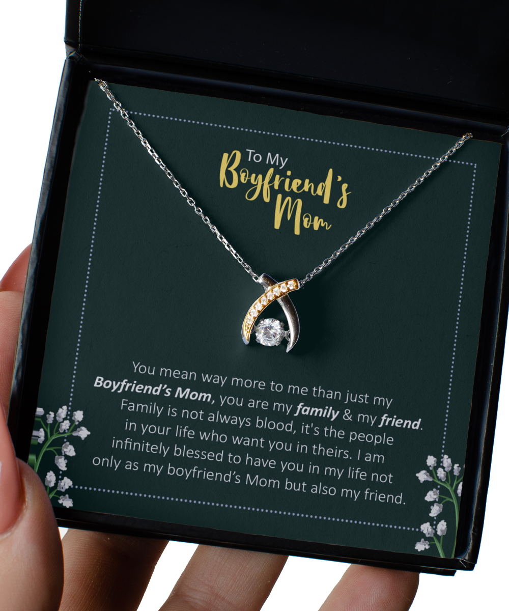 Boyfriend's Mom Gift - Wish Necklace BF Mother