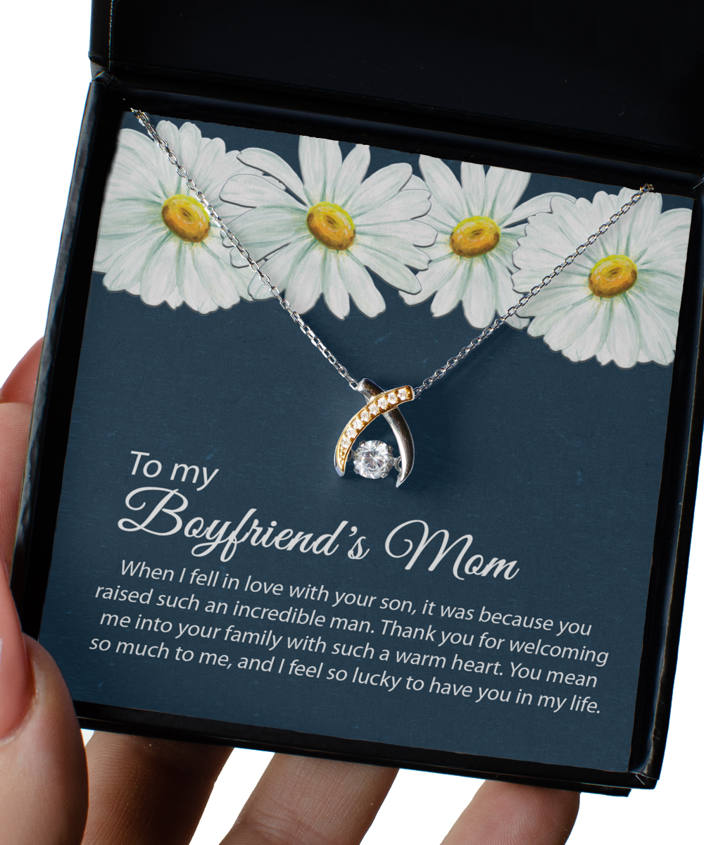 Gift For Boyfriends Mom Wish Necklace