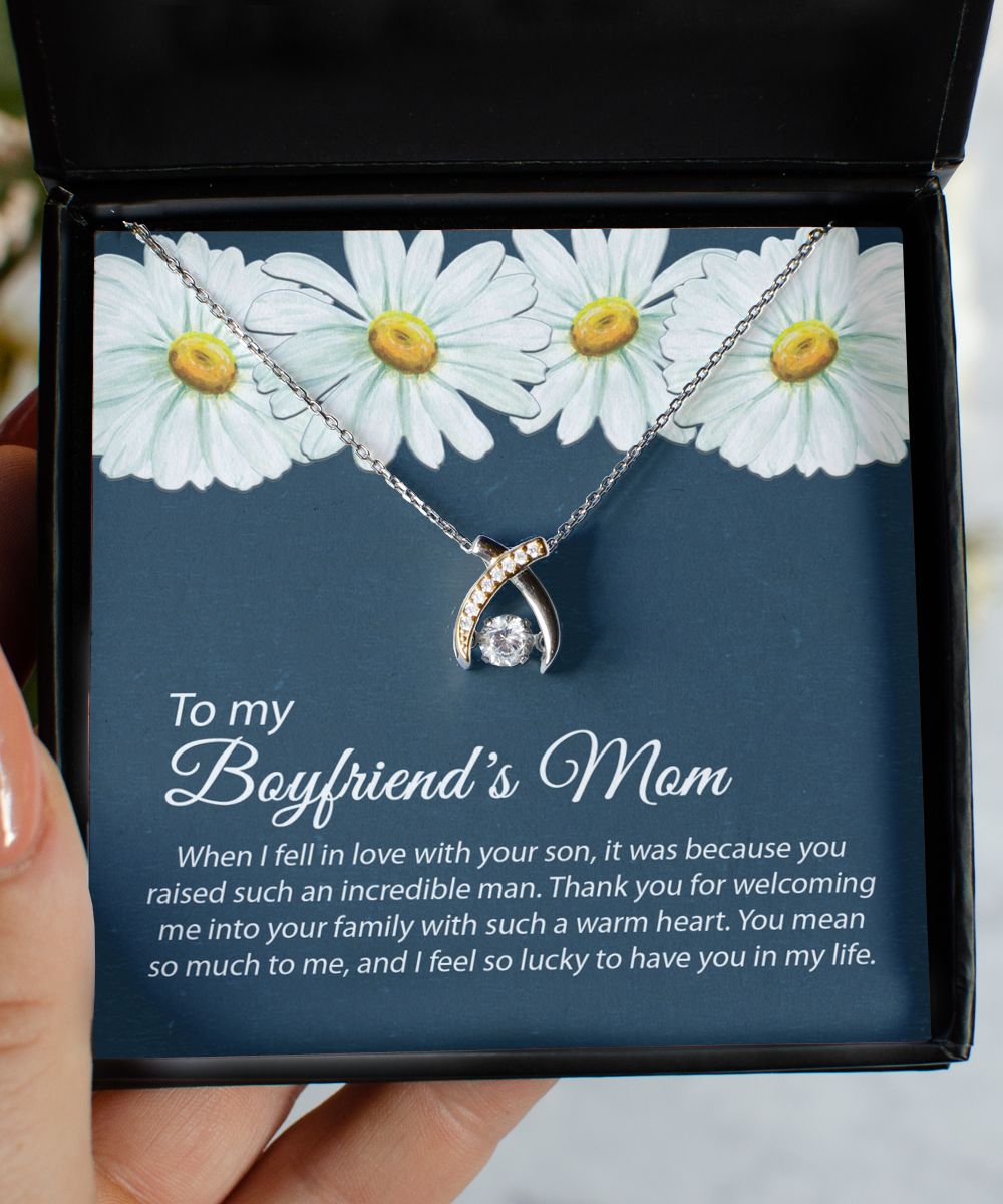 Gift For Boyfriends Mom Wish Necklace