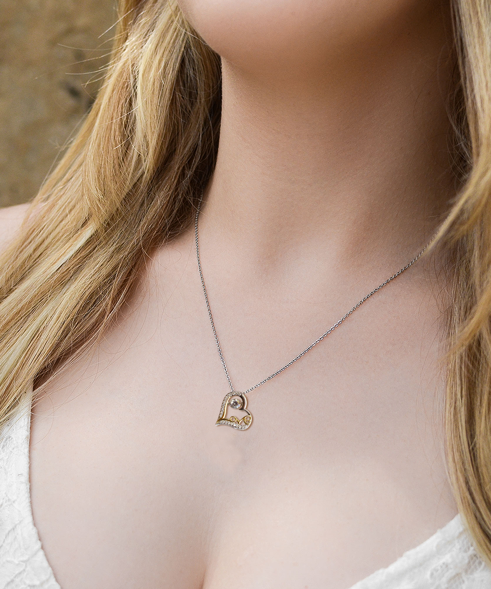 Step-Mom Gift For Bonus Mother - Love Heart Necklace
